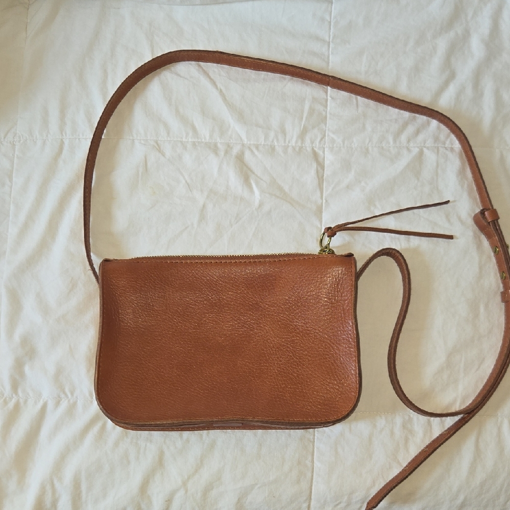 Madewell Brown Leather Crossbody Bag Timeless Design